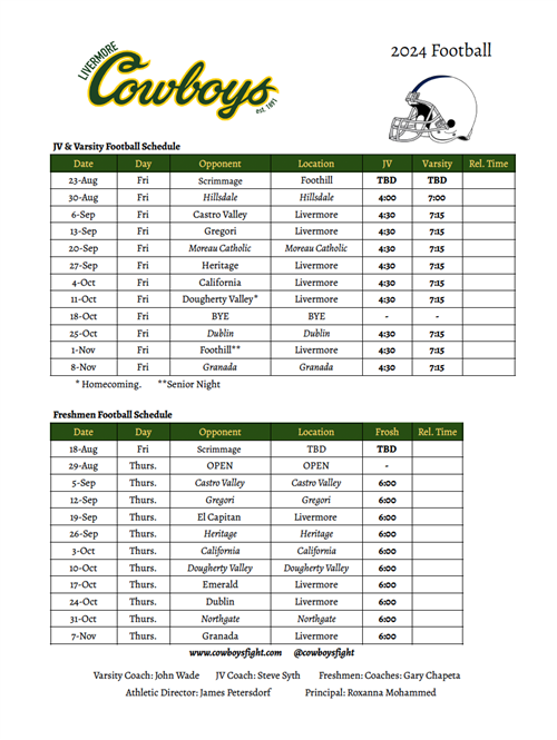 Schedule
